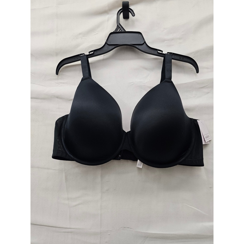 Auden Womens Lightly Lined Demi Bra Black Nylon Blend Casual Size 42DDD